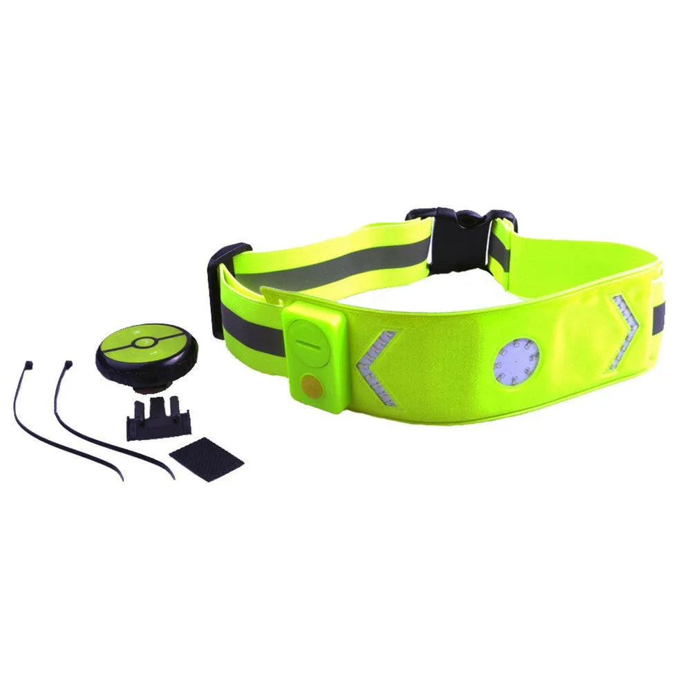 2.4G Wireless Remote Controlled LED Reflective Belt with Turn Light High Visibility