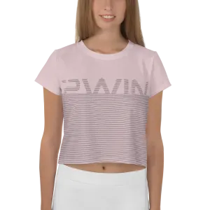 2WIN ® |  Gradient Fade Crop Tee | Vinta Pink