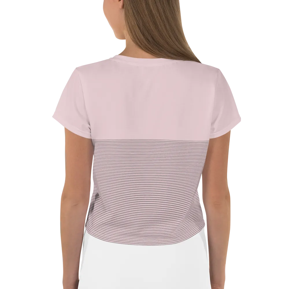 2WIN ® |  Gradient Fade Crop Tee | Vinta Pink