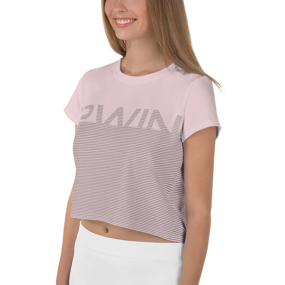 2WIN ® |  Gradient Fade Crop Tee | Vinta Pink