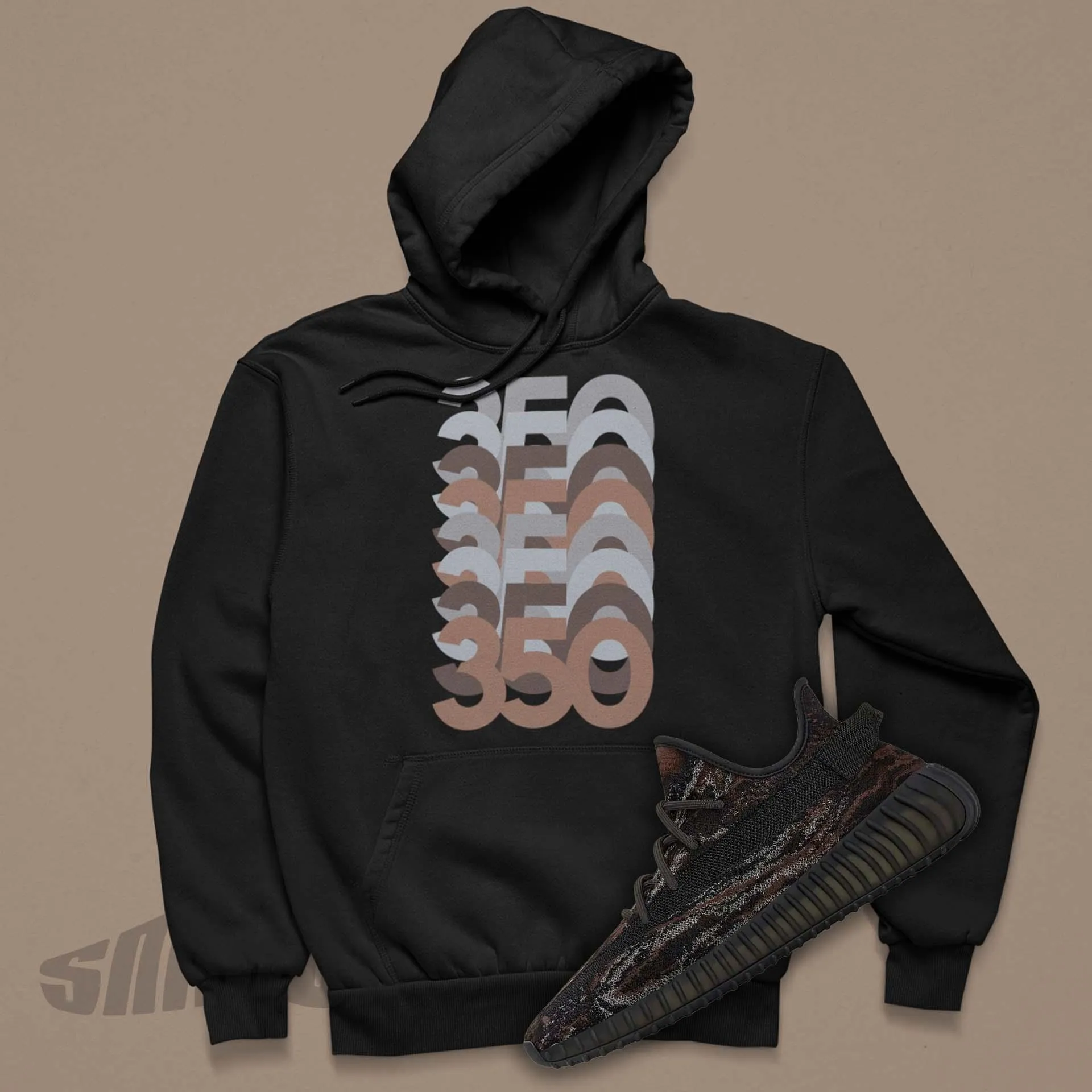 350 Stack Hoodie To Match Yeezy Boost 350 V2 MX Rock