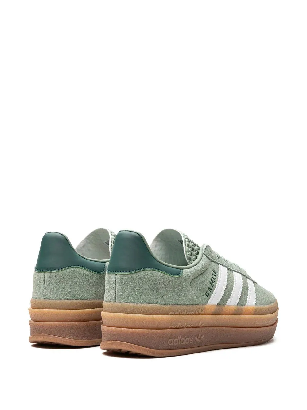 ADIDAS GAZELLE BOLD SILVER GREEN GUM (WOMENS)