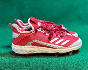 Adidas Iron skin Icon 6 Metal Baseball Cleats Red/White EG6550 Men's Size 8