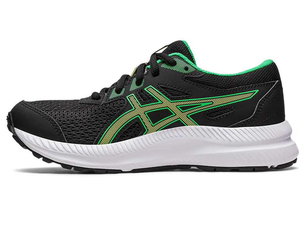 ASICS Contend 8 GS - Kids - Black/Lime Zest