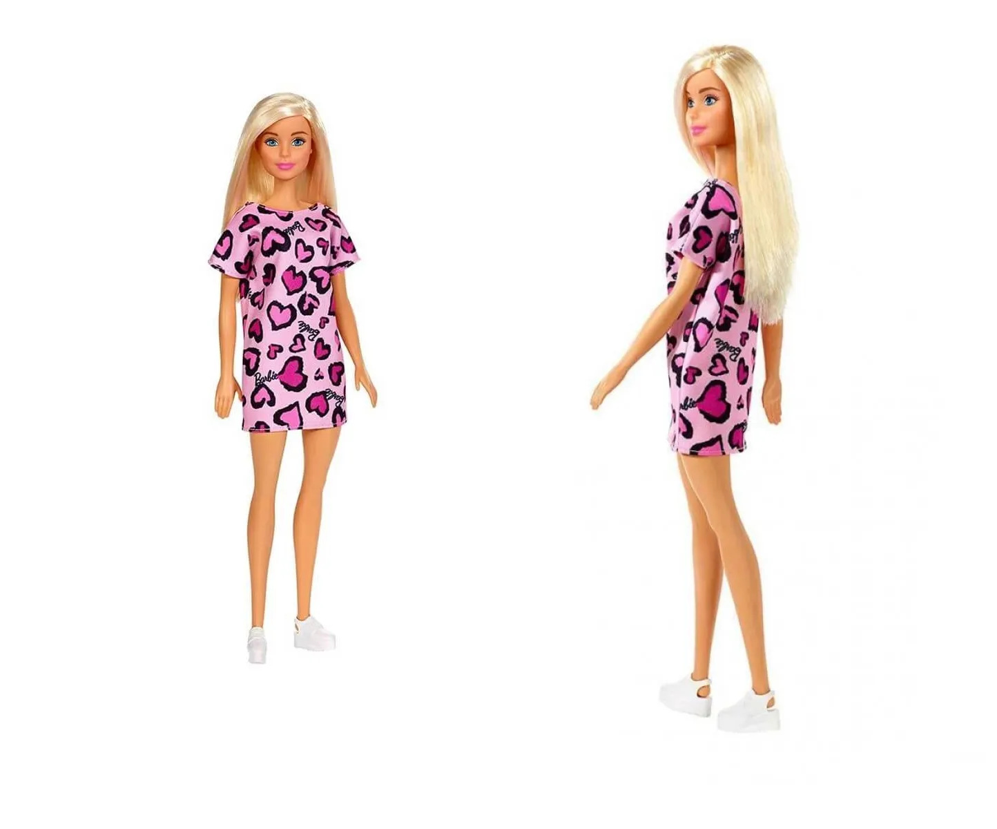 Barbie Basic Fashion Doll Blonde Hair Pink Dress