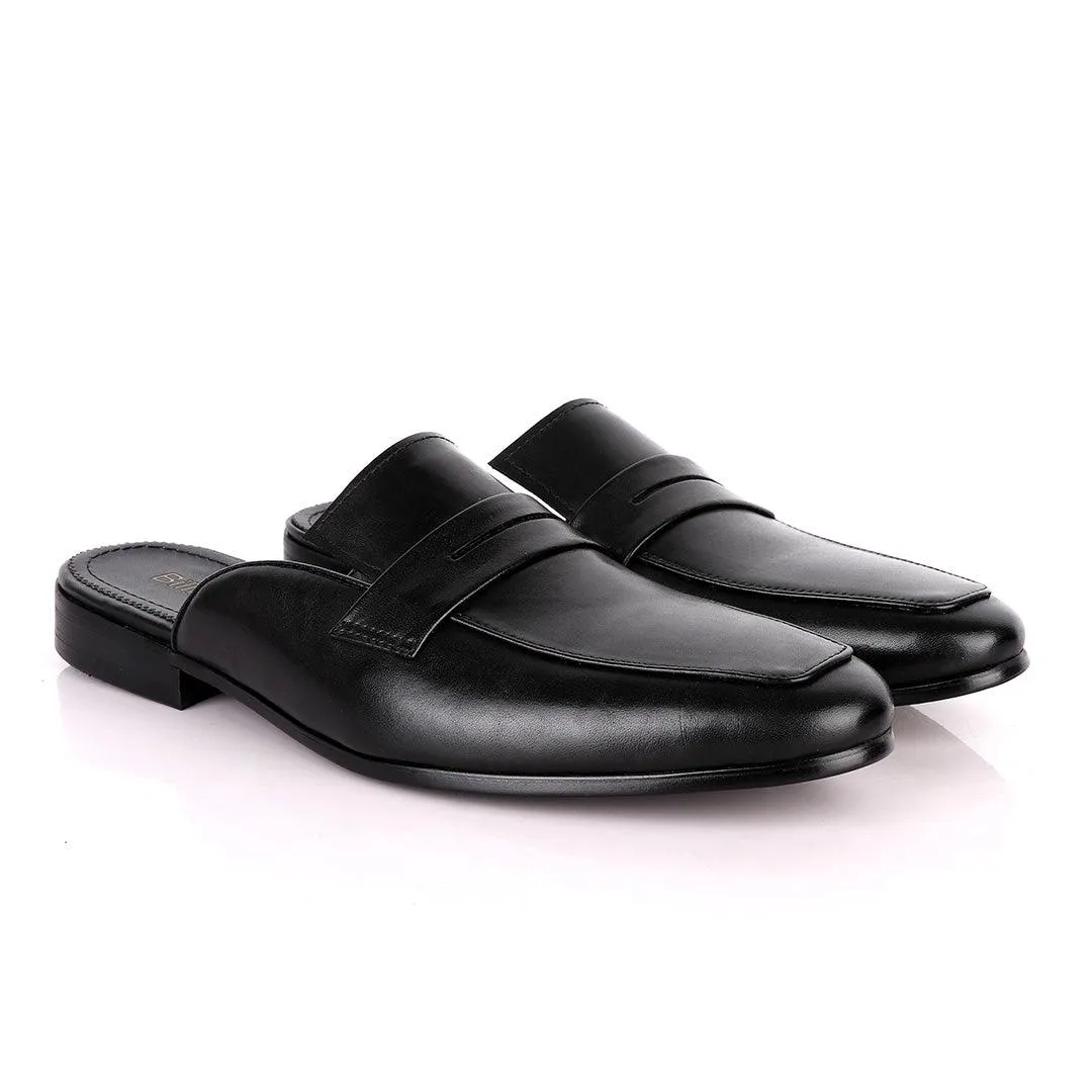 Billionaire Classy Black Mole Leather Shoe