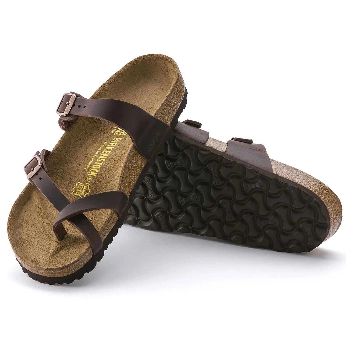 Birkenstock Mayari Oiled Leather/Suede Sandal (Women's) Habana