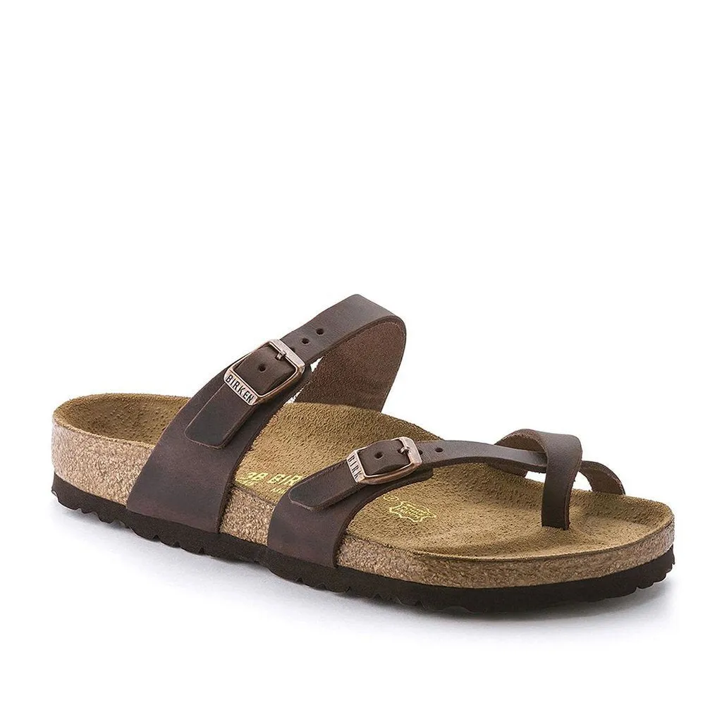 Birkenstock Mayari Oiled Leather/Suede Sandal (Women's) Habana