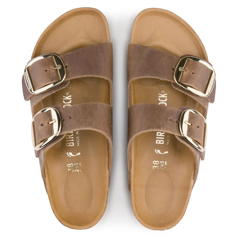 Birkenstock Womens Arizona Big Buckle Nubuck Leather Sandal