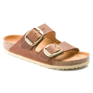 Birkenstock Womens Arizona Big Buckle Nubuck Leather Sandal