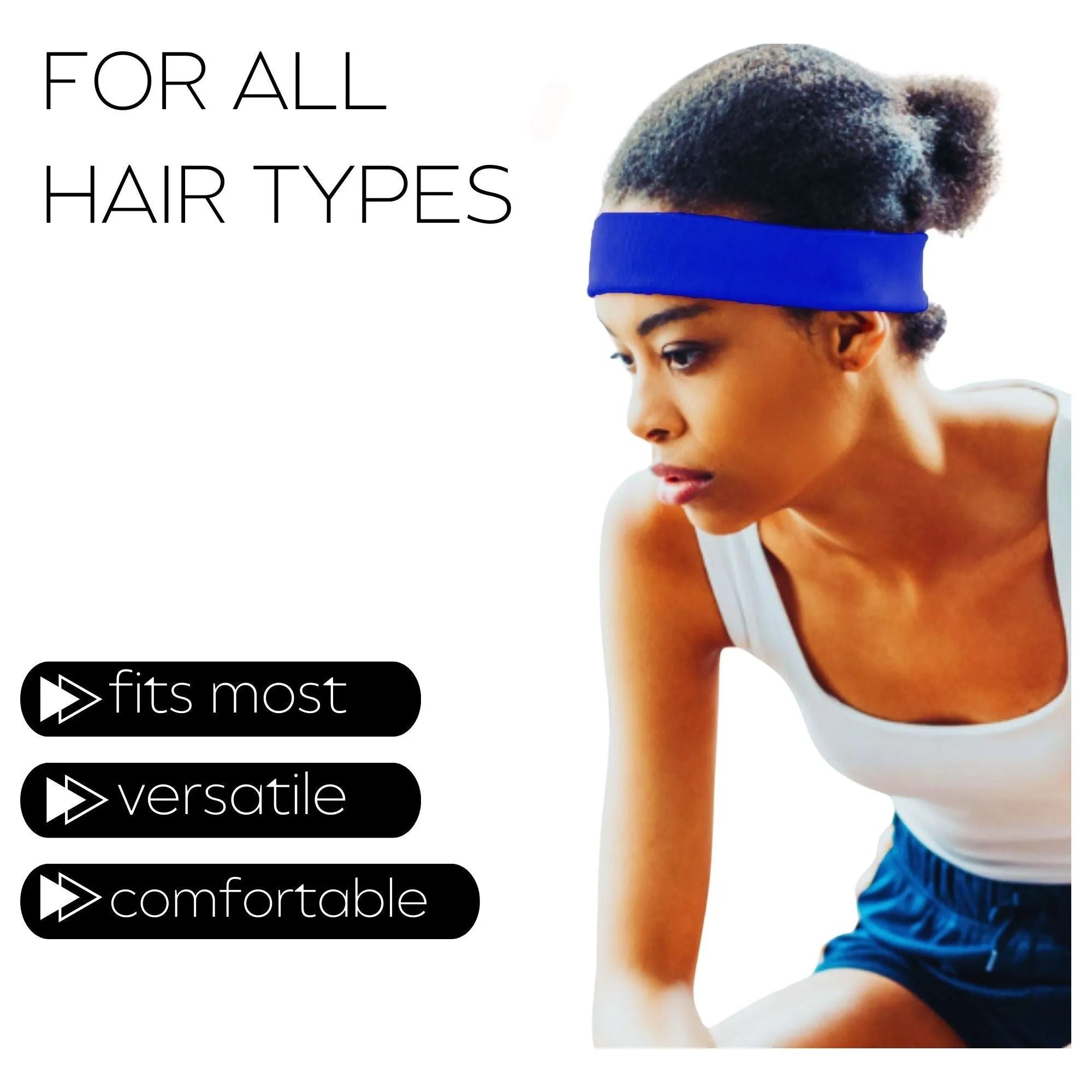 Blue Head Sweatbands - 3 pack