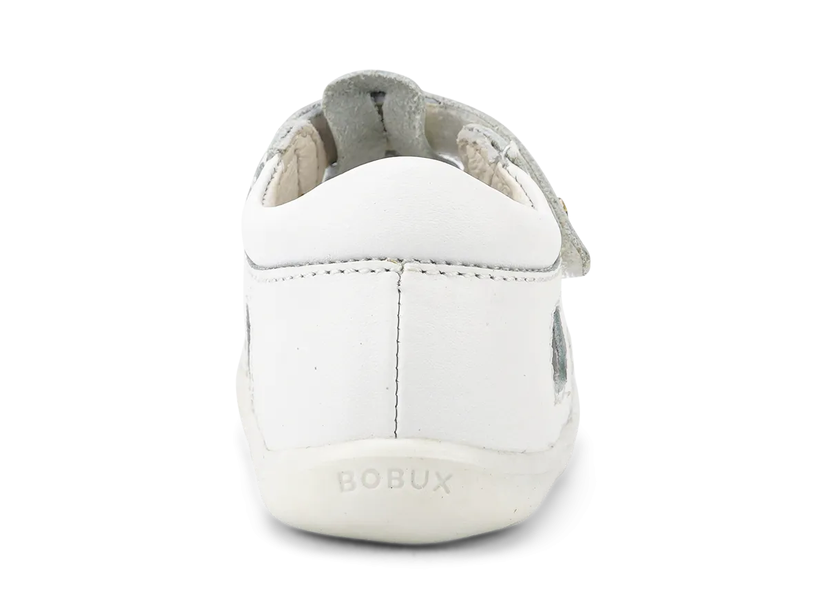 Bobux Zap Infant Boys Girls White Summer Shoe