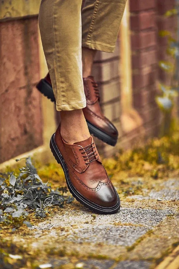 Bojoni Bravo Brown Wing Tip Oxfords