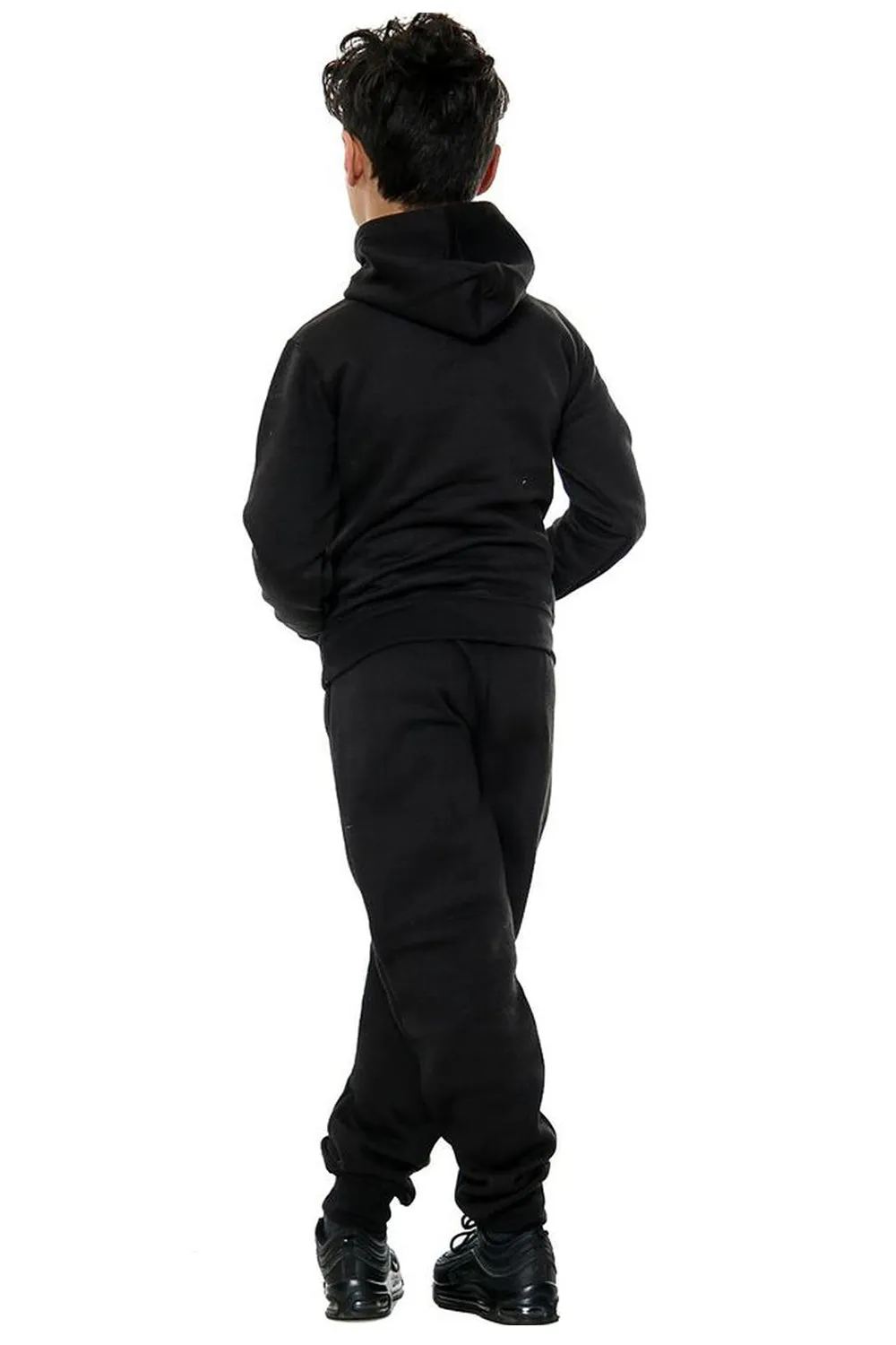 Boys Plain Hooded Tracksuit