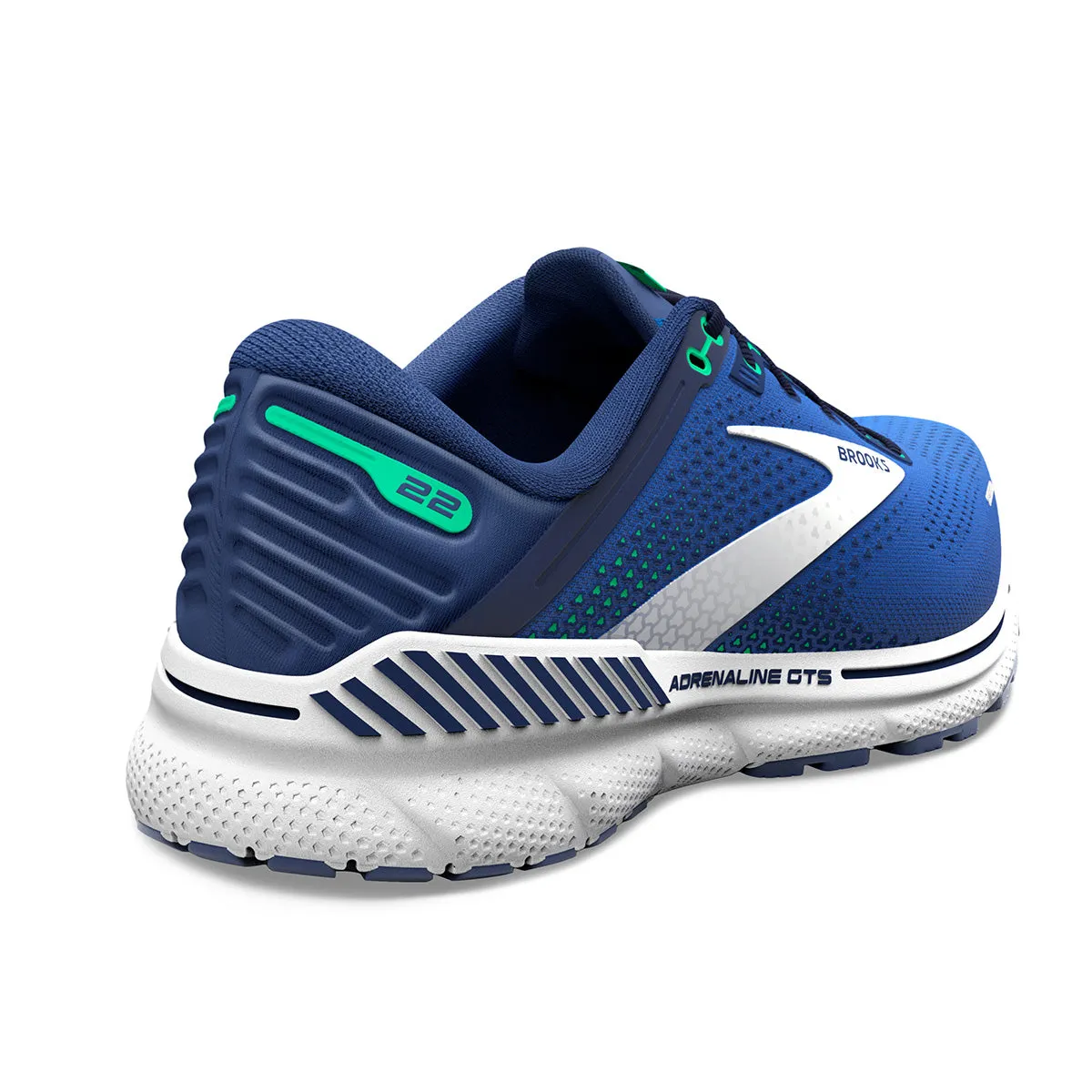 Brooks Adrenaline GTS 22 Mens | Surf the Web/blue/irish Green