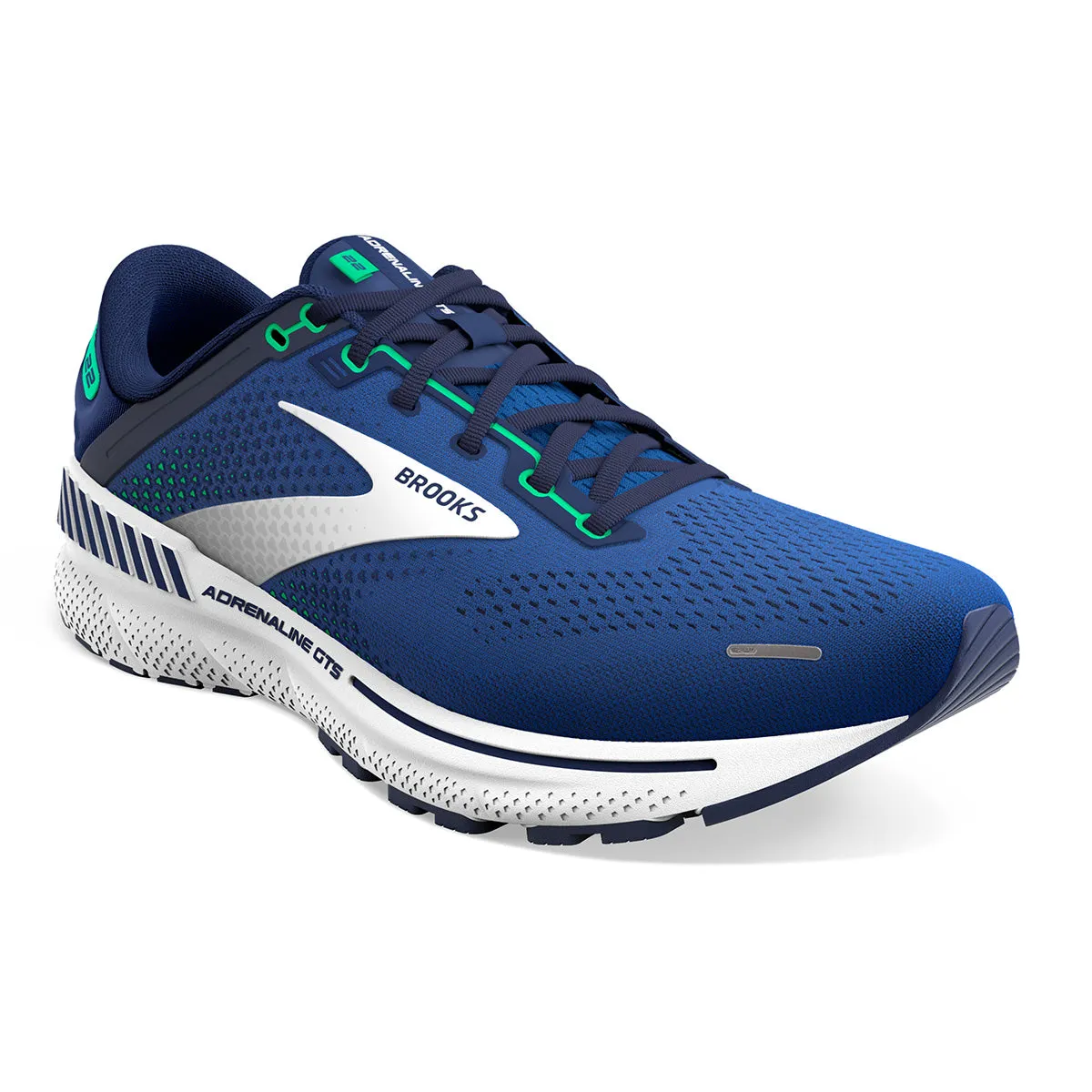 Brooks Adrenaline GTS 22 Mens | Surf the Web/blue/irish Green