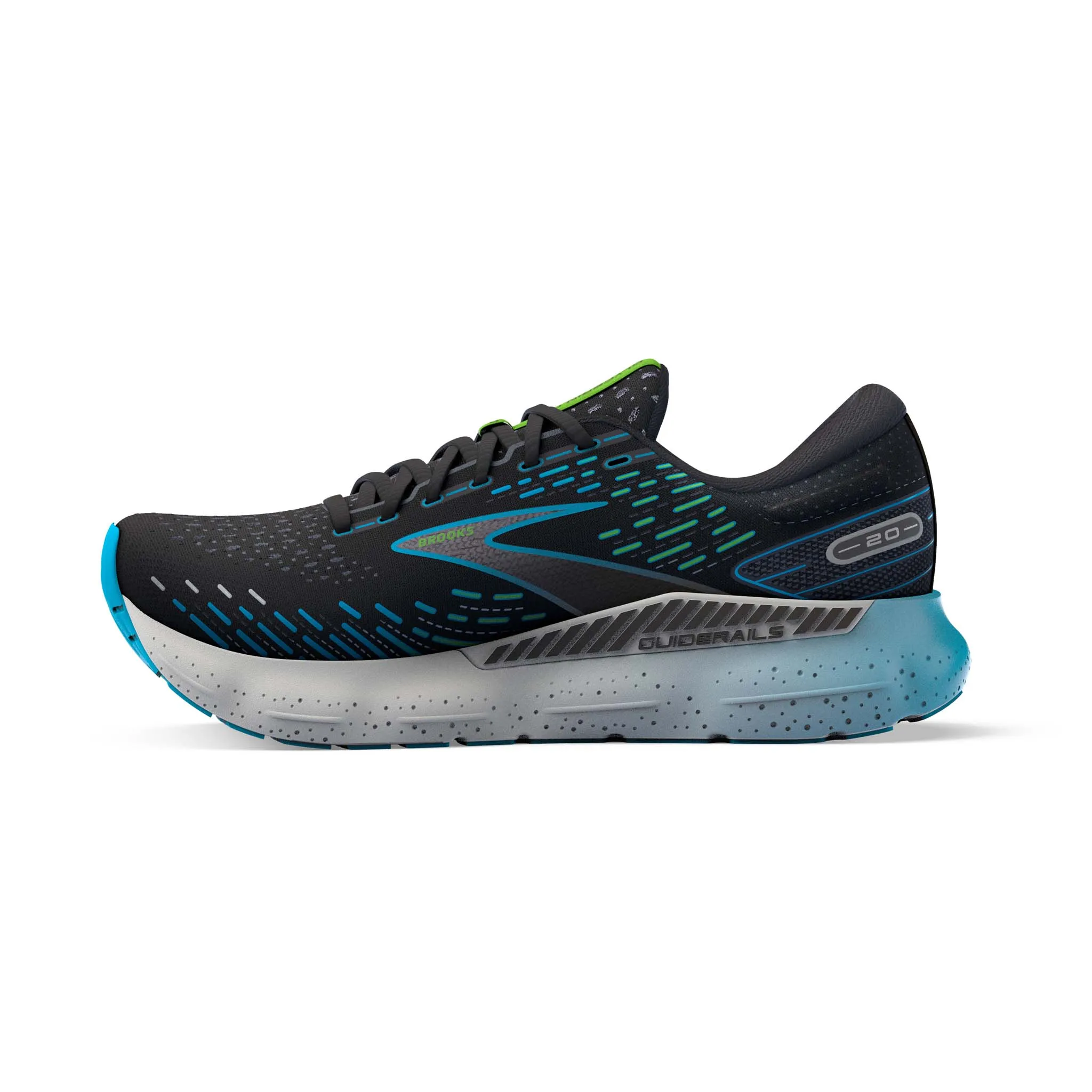 Brooks | Men's Glycerin GTS 20 Running Shoes - Black/Hawaiian Ocean