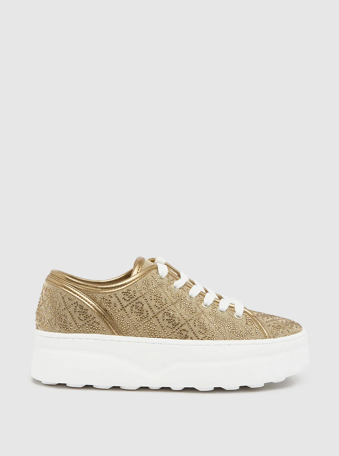 Brown Queeny Low-Top Sneakers