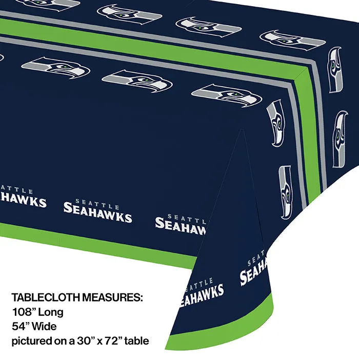 Bulk Seattle Seahawks Plastic Table Covers (12 per Case)