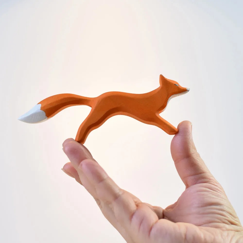 Bumbu Handmade Wooden Running Fox