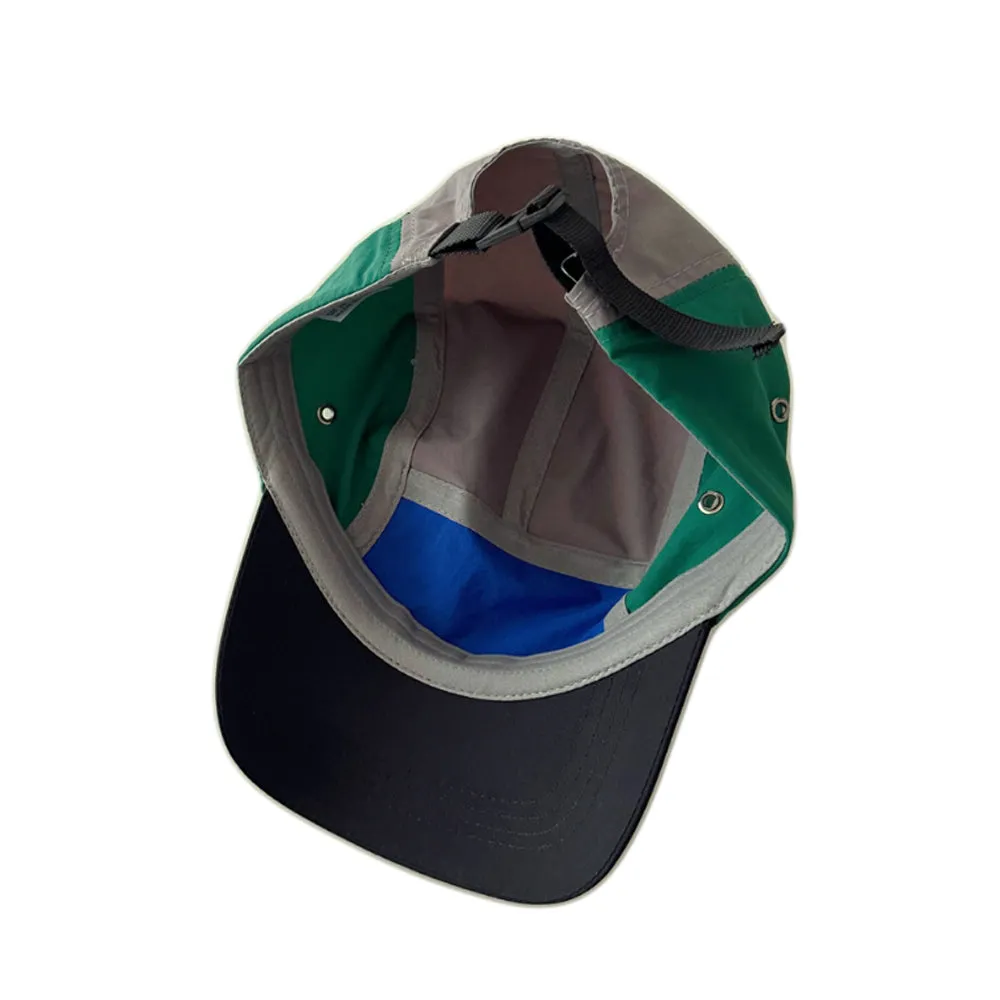 Camp Hat Multi Color Lightweight Jockey 5 Panel Flat Bill Cap Outdoor Fishing Hat YZ20208