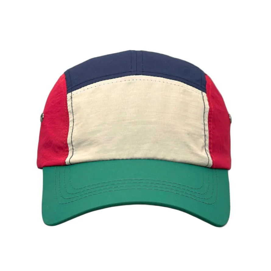 Camp Hat Multi Color Lightweight Jockey 5 Panel Flat Bill Cap Outdoor Fishing Hat YZ20208