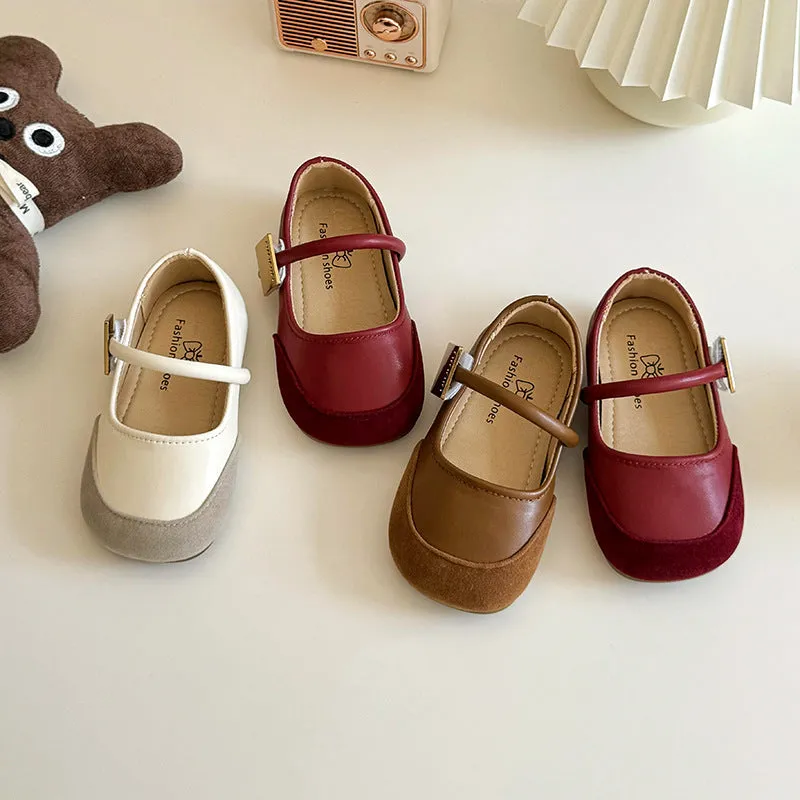 Charm Applique Mary Janes - Maroon