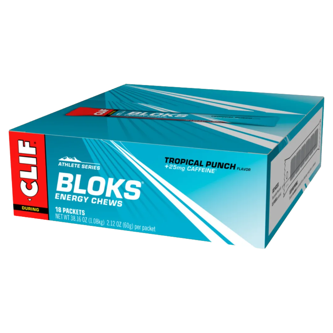 Clif Bar - Clif Bloks Energy Chews - Tropical Punch (with caffeine)