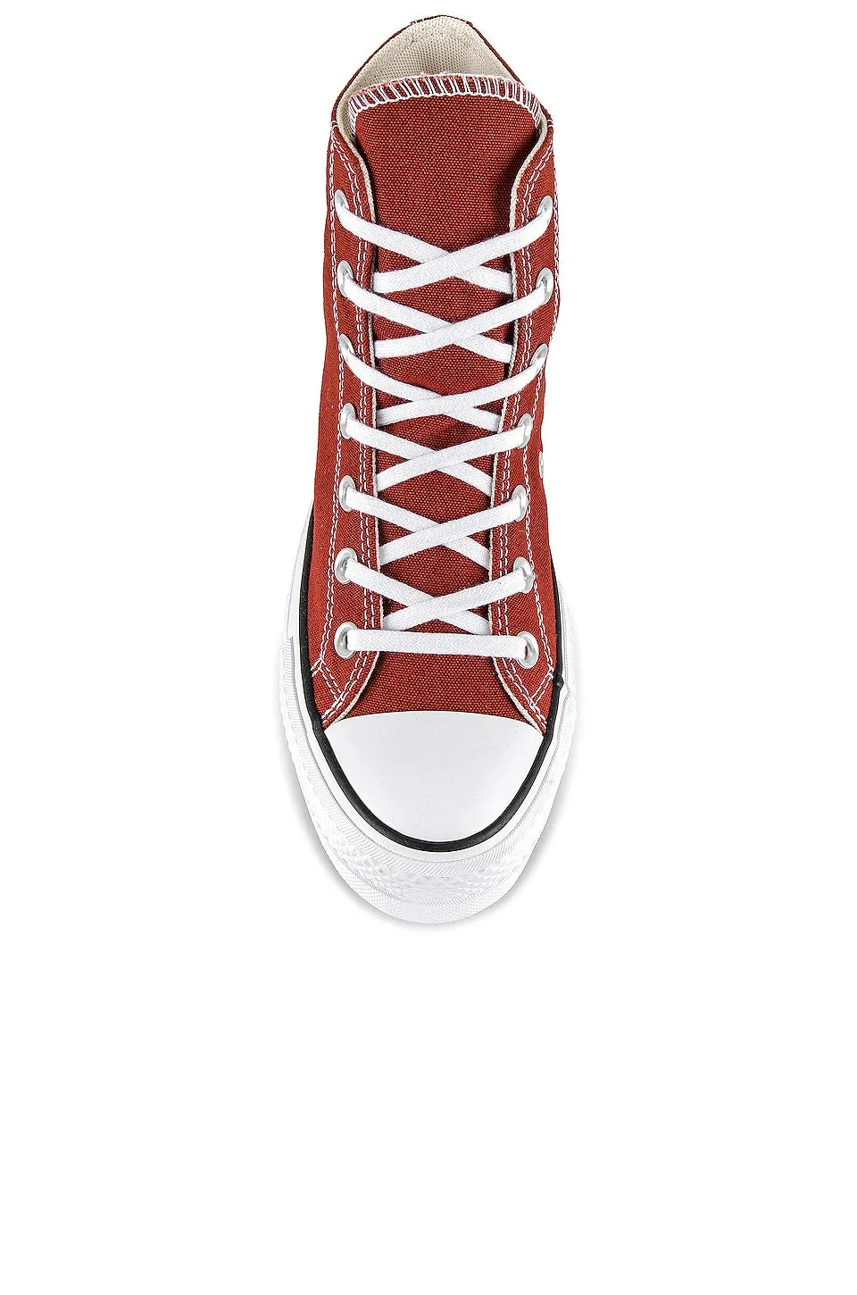 Converse Chuck Taylor All Star Lift Platform Sneakers in Ritual Red, White, & Black