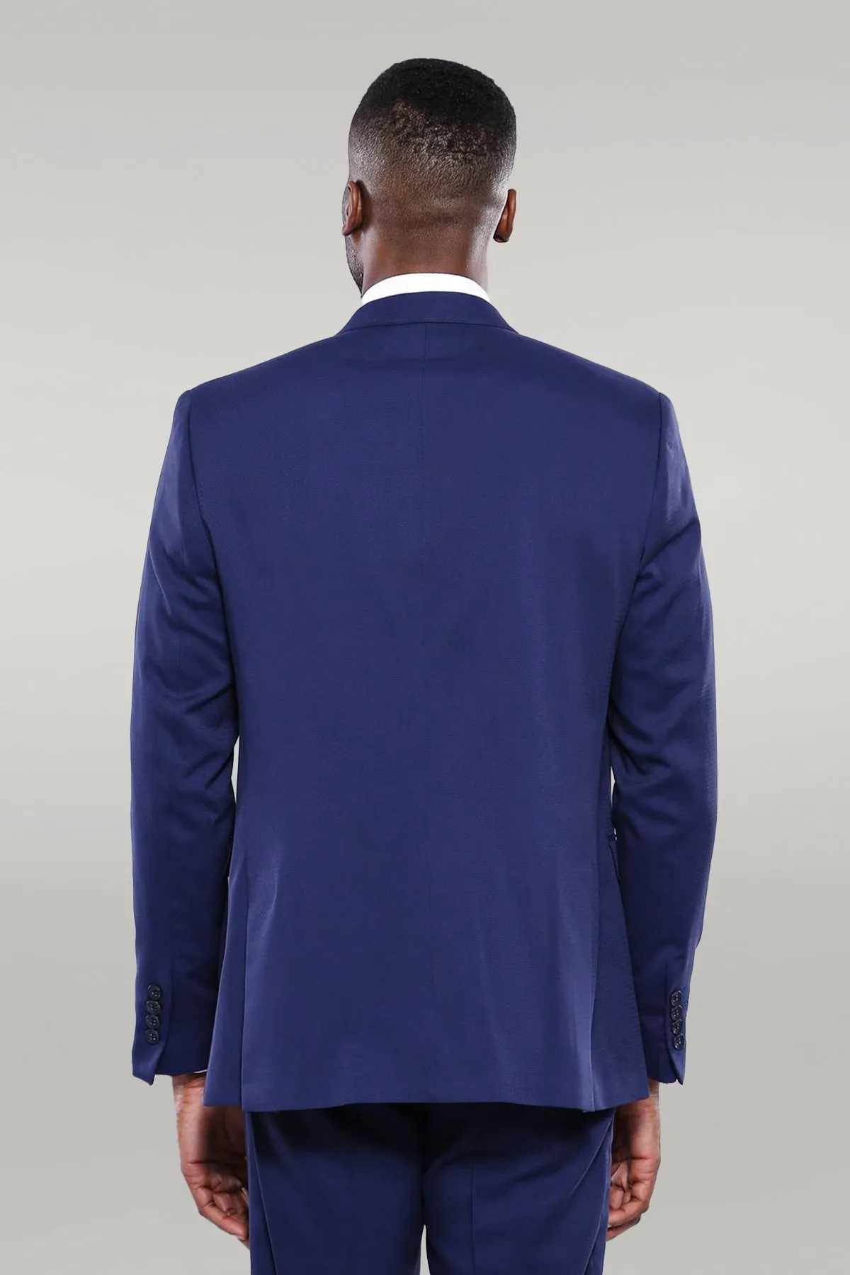 Detachable Lapel Blue Men Tuxedo  - Wessi