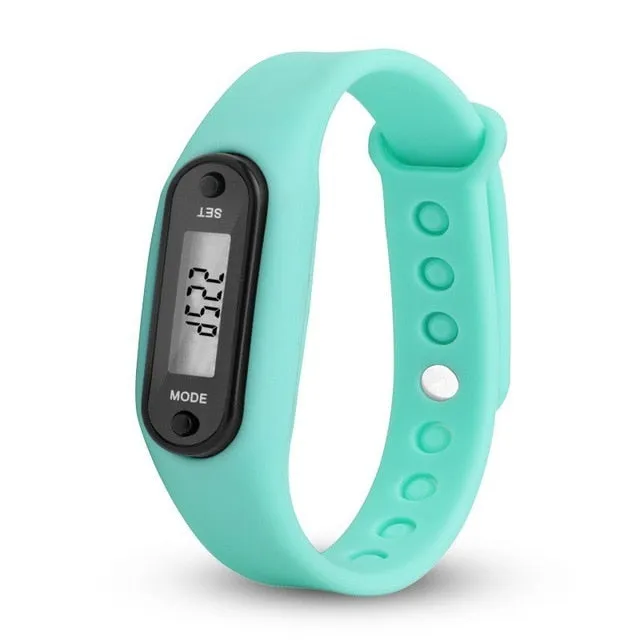 Digital LCD Wrist Band with Pedometer for Running, Walking and Jogging (for Kids and Adults)