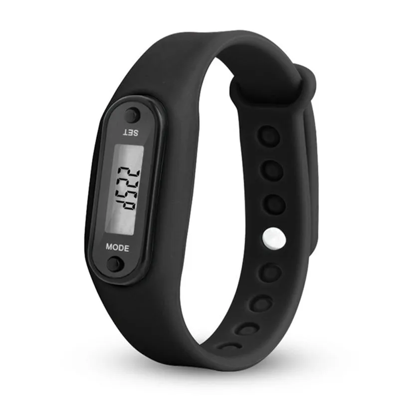 Digital LCD Wrist Band with Pedometer for Running, Walking and Jogging (for Kids and Adults)