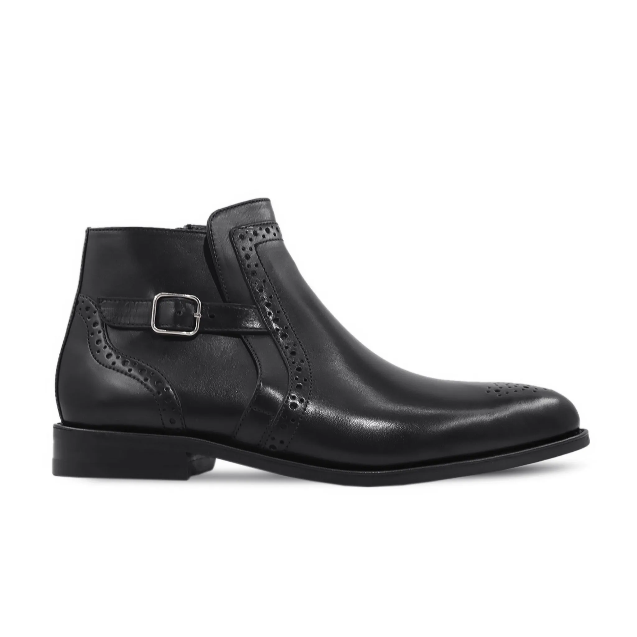 Dumbis - Men's Black Calf Leather Jodhpur Boot