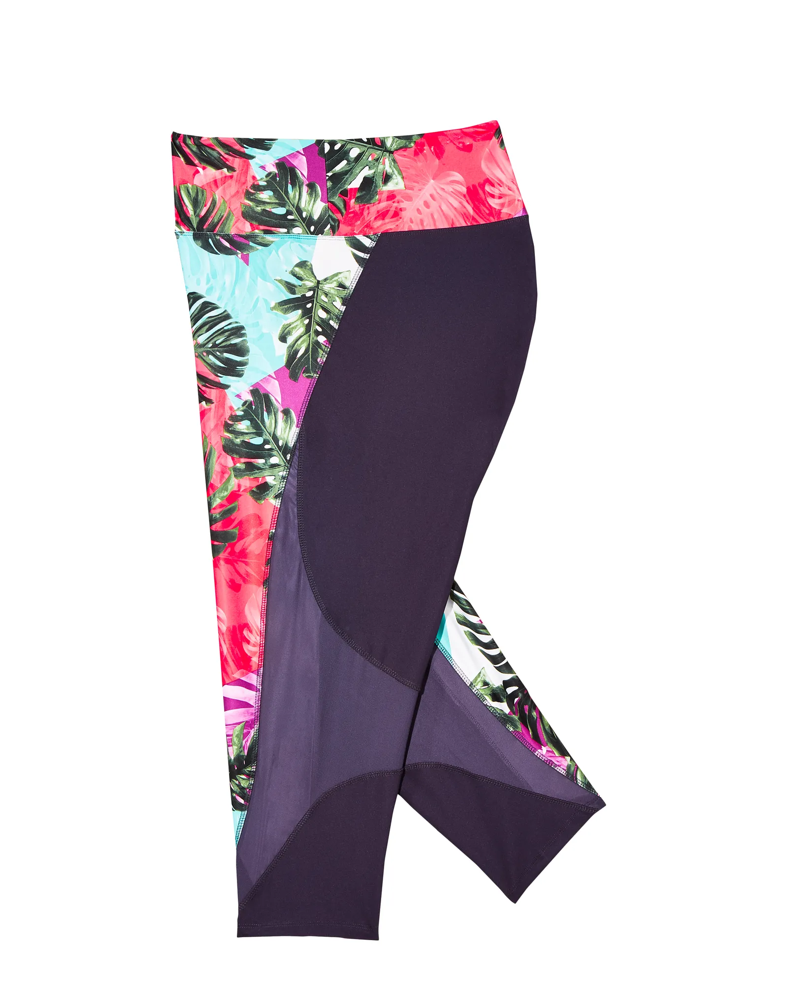 Dyer Capri Tights | Magenta / Navy