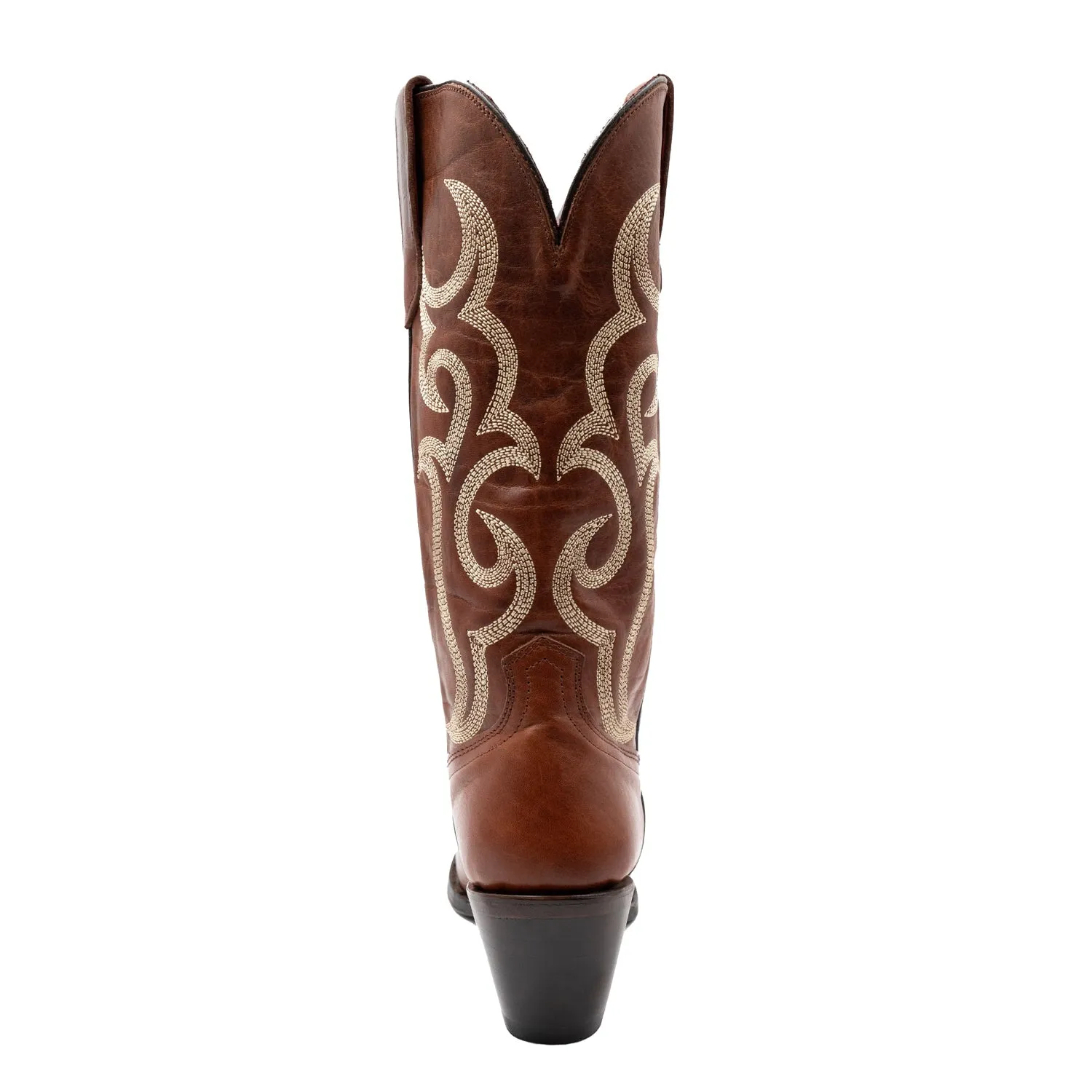 Ferrini Womens Quinn V-Toe Brown Leather Cowboy Boots