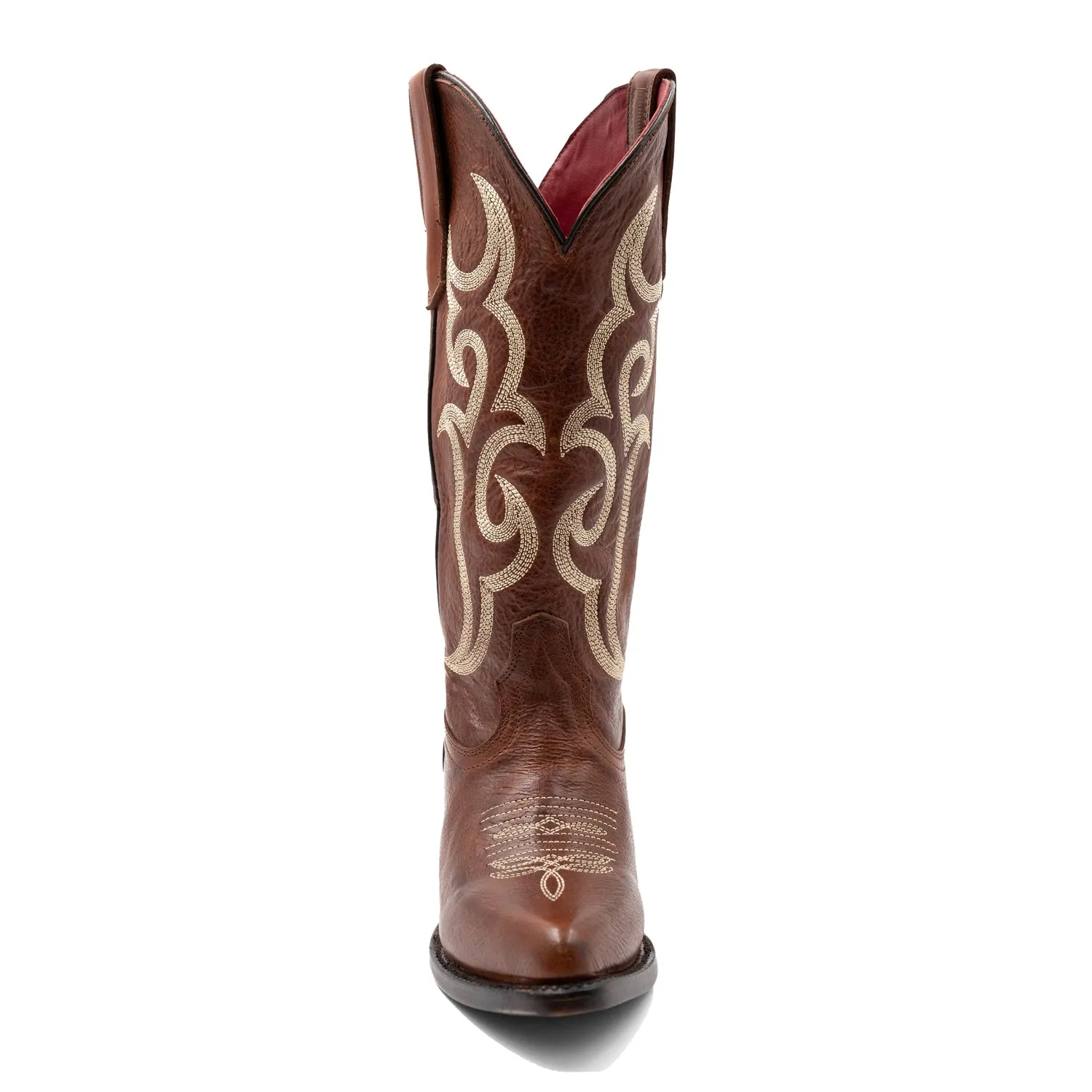 Ferrini Womens Quinn V-Toe Brown Leather Cowboy Boots