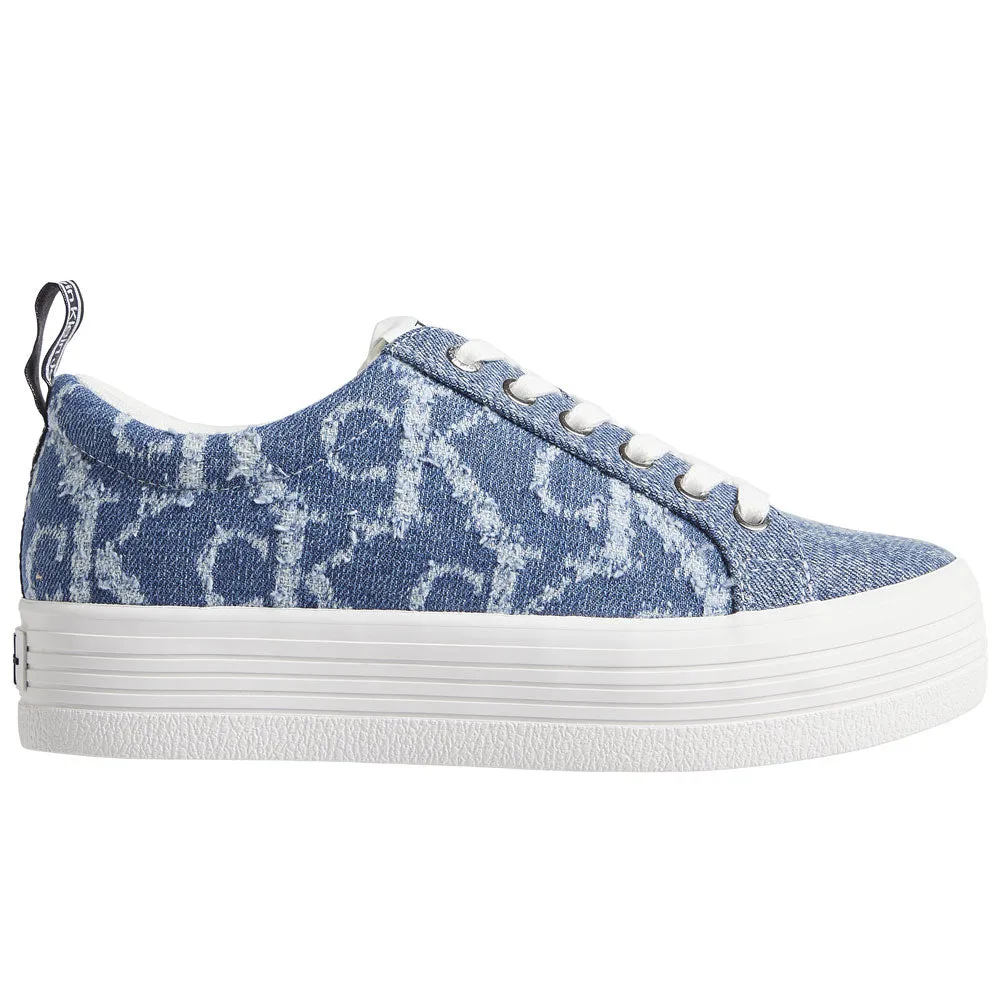 Flatform Vulcanized Cotton Sneakers - Denim