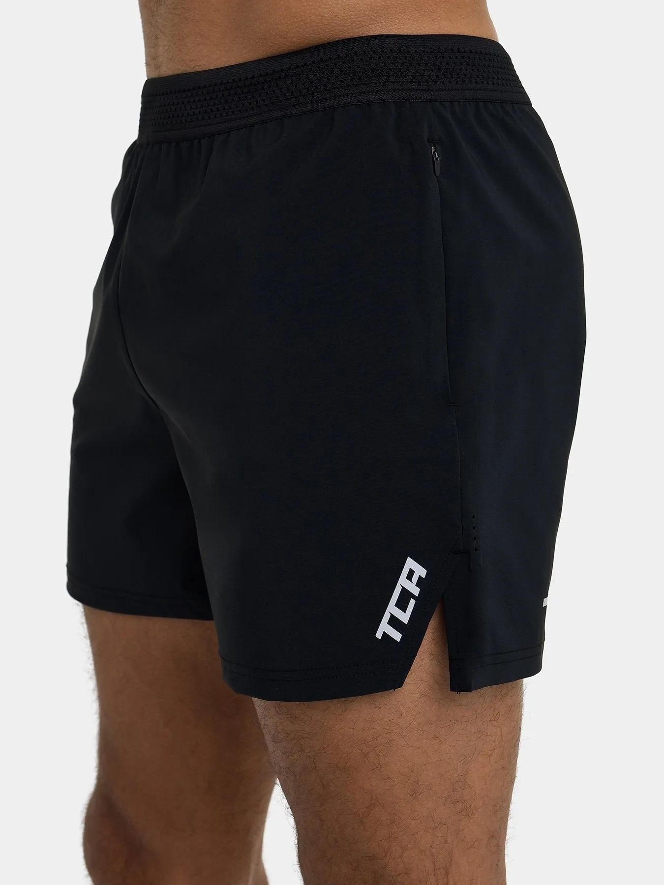 Flyweight Running Short With Zip Pockets & Relective Strips