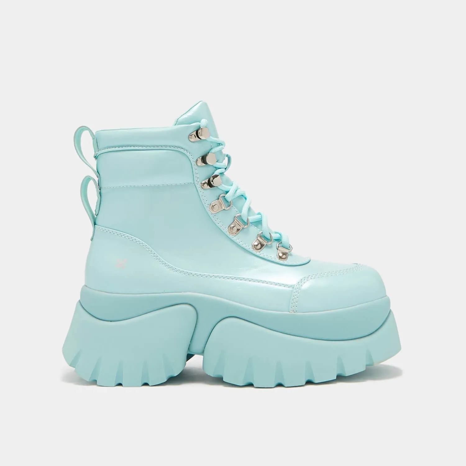 Gooey Baby Blue Platform Boots-Size 10-Clearance