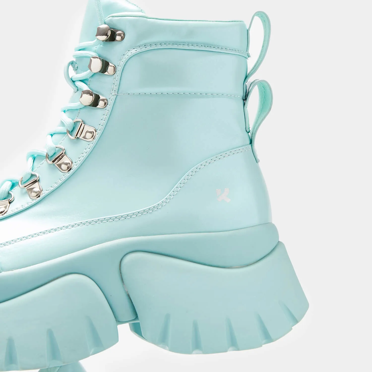 Gooey Baby Blue Platform Boots-Size 10-Clearance