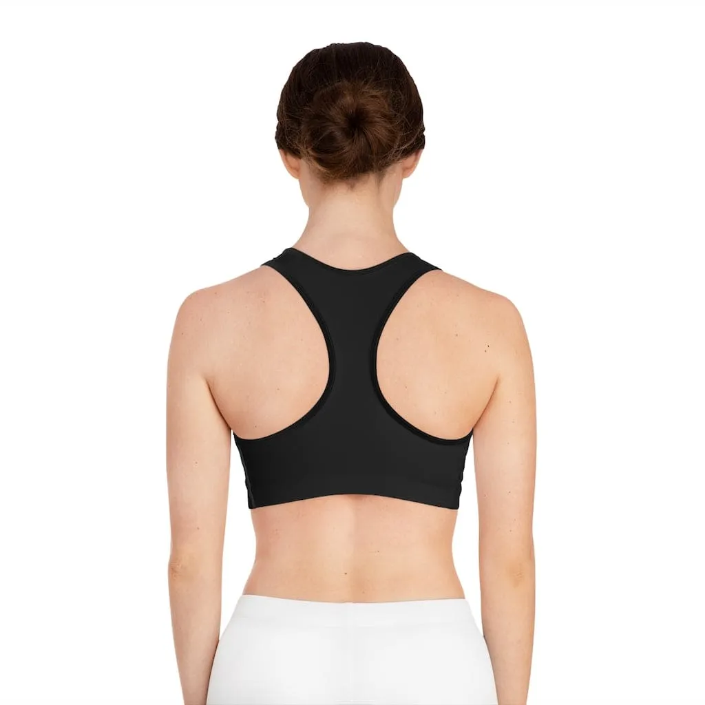 High Support Black & White Fikafuntimes Sports Bra