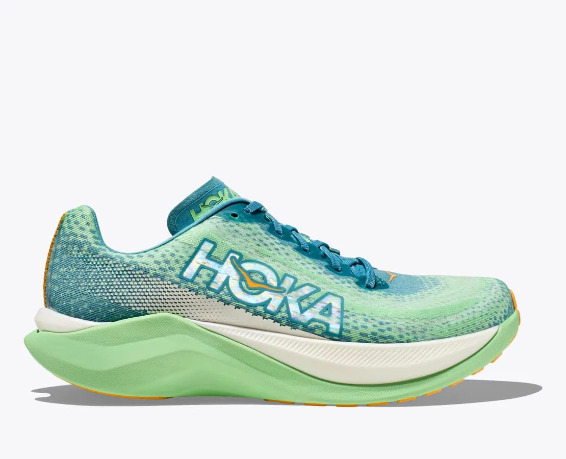 Hoka Mens Mach X- Ocean Mist/Lime Glow (1141450-OMLG)