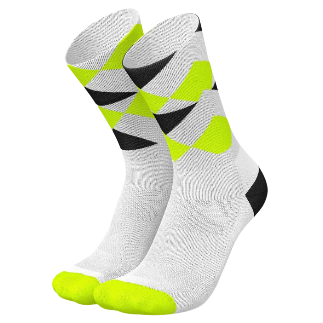 Incylence - Running Peaks Long Sock - White Canary