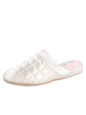 Jackie Satin Quilted Slipper