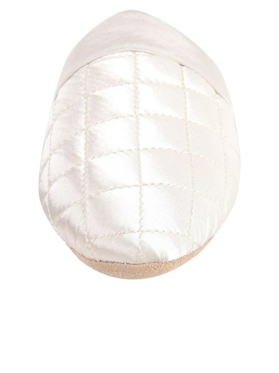 Jackie Satin Quilted Slipper