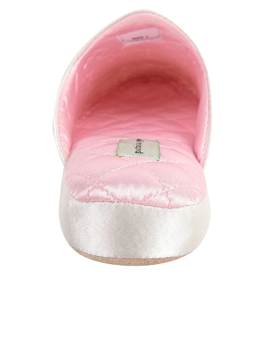 Jackie Satin Quilted Slipper