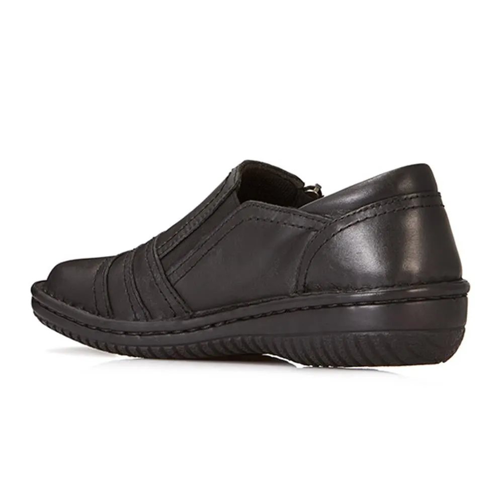 Leather Slip On Shoes for Women - HAK23014 / 308 135