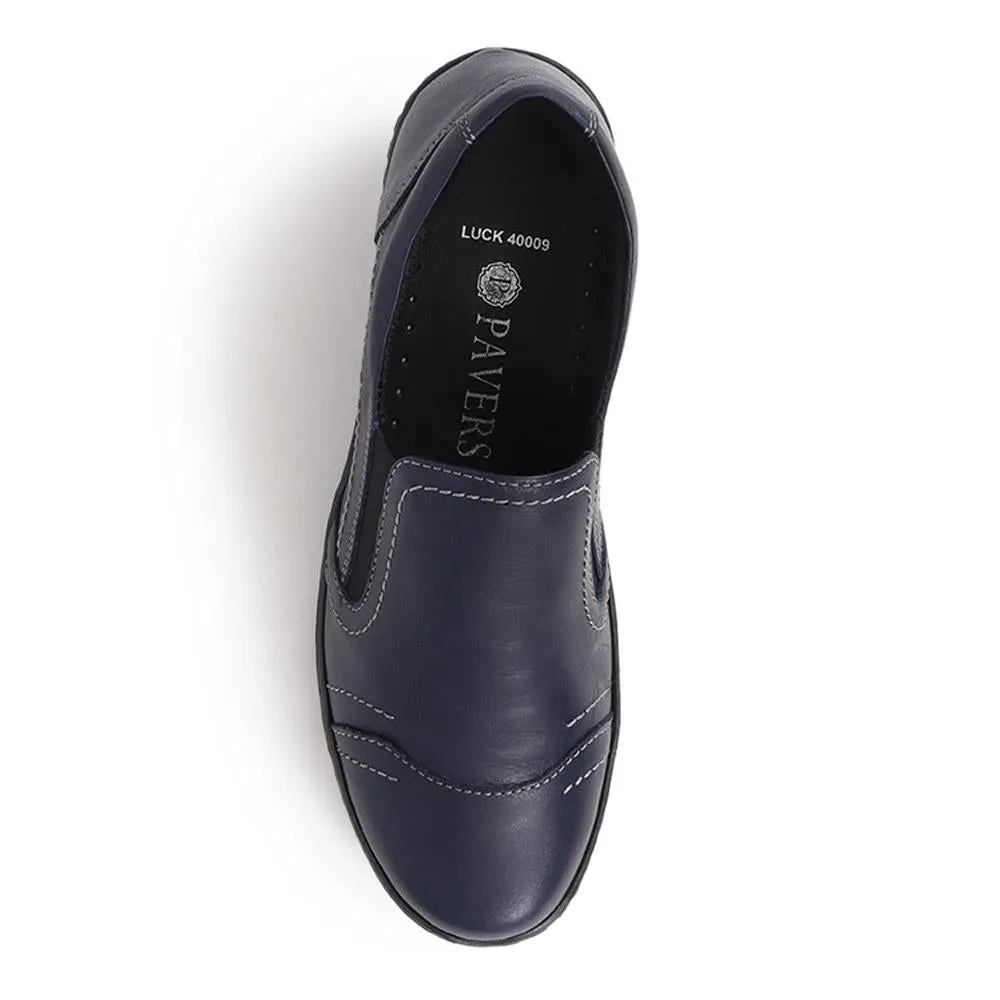 Leather Slip-On Shoes - LUCK40009 / 326 378