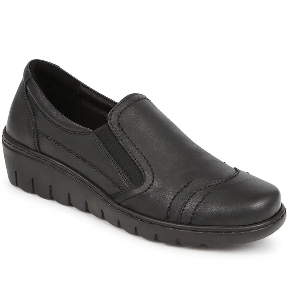 Leather Slip-On Shoes - LUCK40009 / 326 378