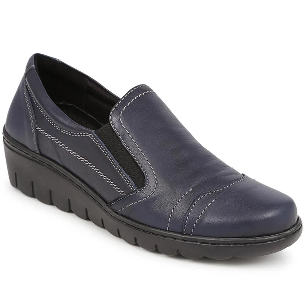 Leather Slip-On Shoes - LUCK40009 / 326 378